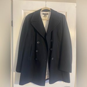 Banana Republic Silk Lined Wool Coat